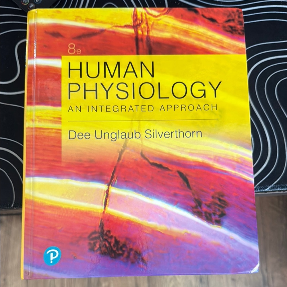 Pearson Human Physiology Textbook - Yellow and Red Cover